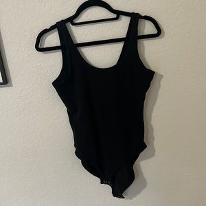 Pink Black Bodysuit Tank